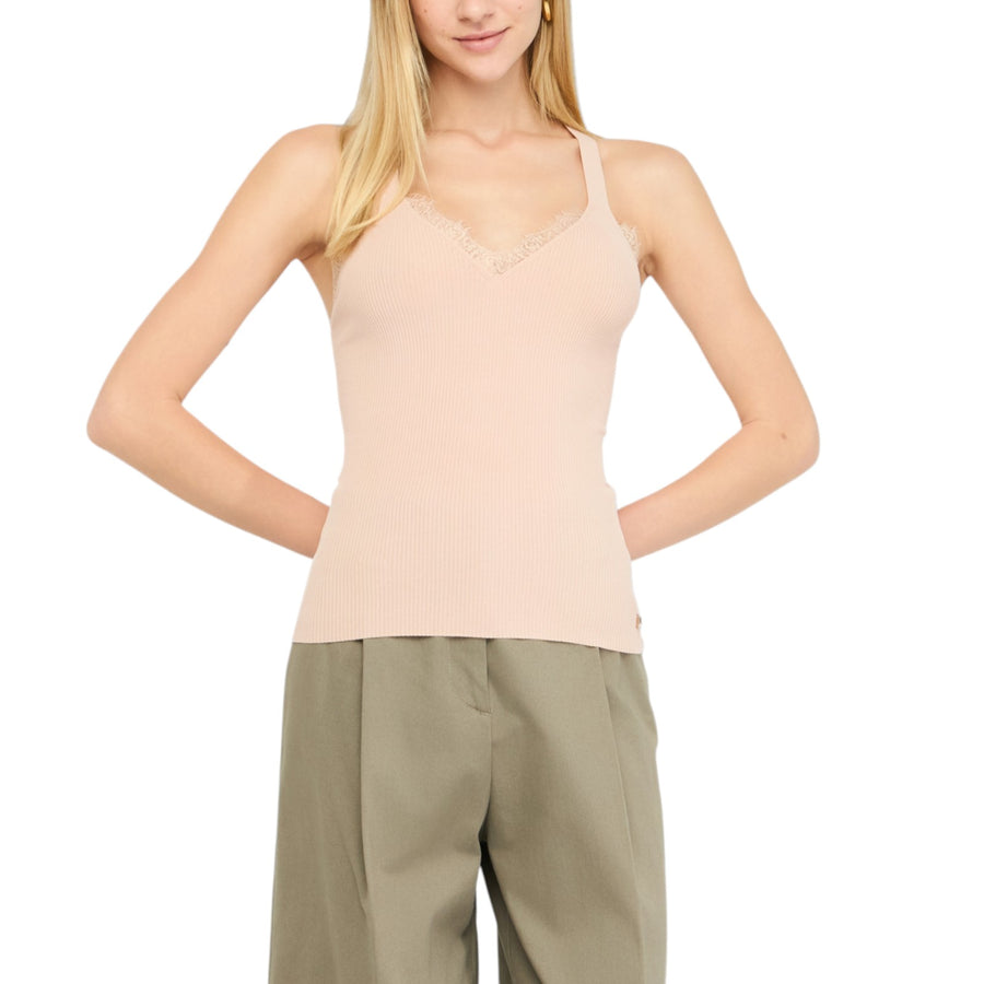 Top donna con pizzo
