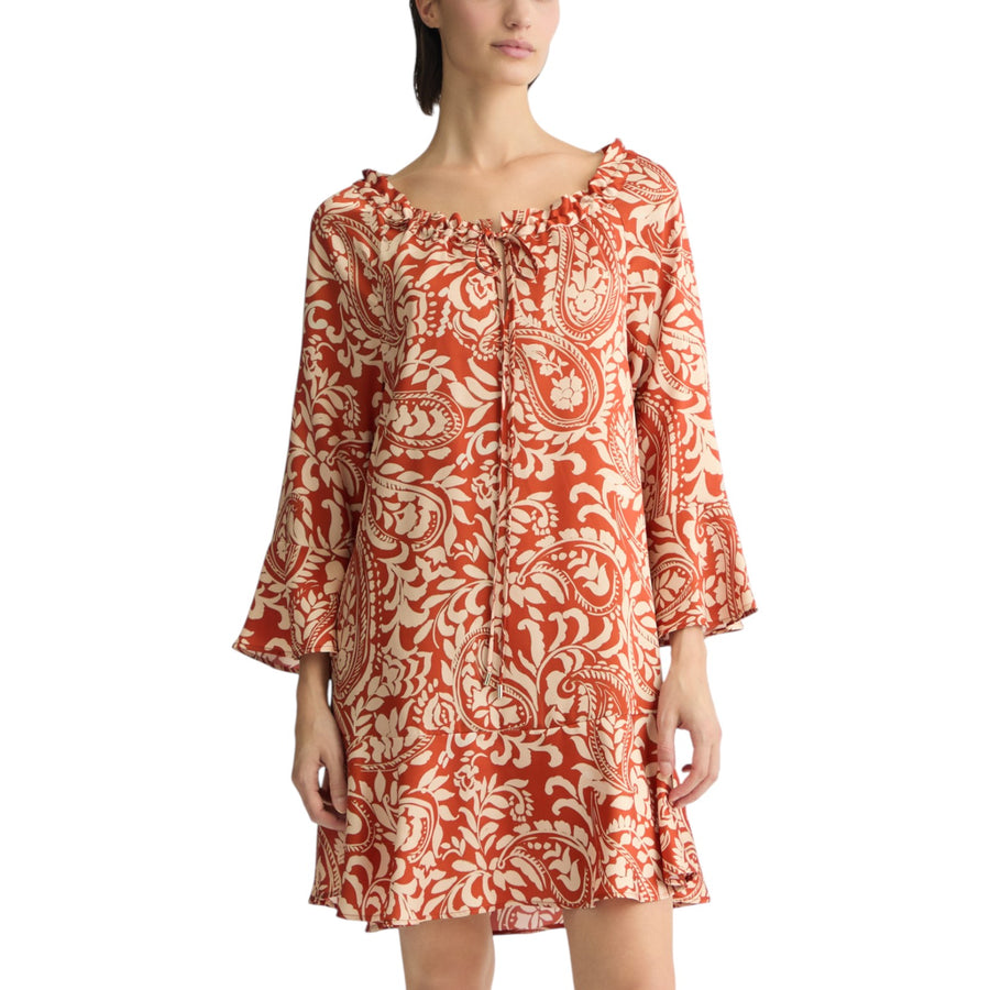 Abito donna in twill stampato