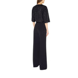 Top donna in maglia con paillettes