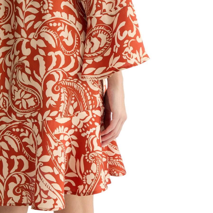 Abito donna in twill stampato