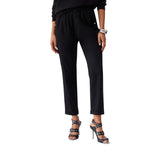 Pantaloni donna slim fit con risvolto