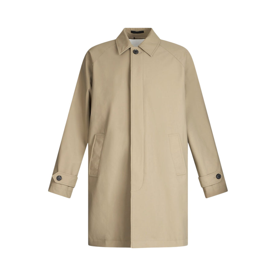 Trench uomo in tessuto tecnico