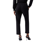 Pantaloni donna slim fit con risvolto