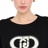 Felpa donna con perle