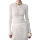 Gilet donna in maglia con dettaglio in pizzo
