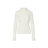 Gilet donna in maglia con dettaglio in pizzo