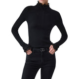 Lupetto donna in lana con rouches