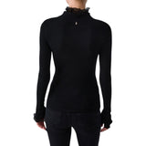 Lupetto donna in lana con rouches