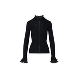 Lupetto donna in lana con rouches