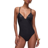 Costume donna intero zebrato