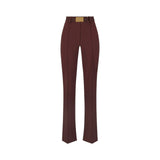 Pantaloni donna in tessuto tecnico bielastico con cintura
