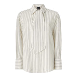Camicia Donna a righe con cravatta
