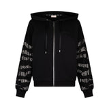Felpa donna con zip e cappuccio