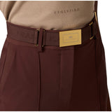Pantaloni donna in tessuto tecnico bielastico con cintura