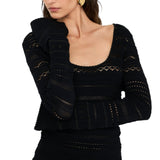 Maglia donna traforata