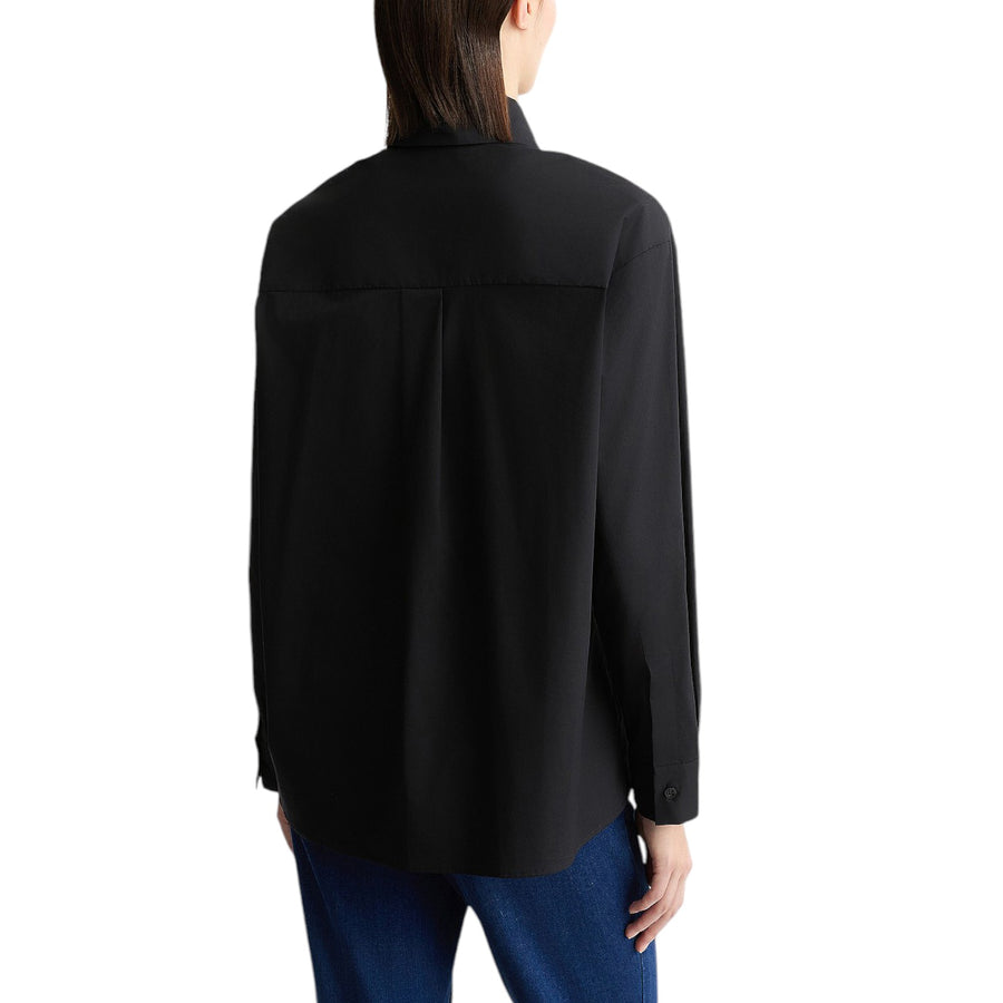 Camicia donna in popeline con strass