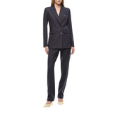 Giacca donna slim doppiopetto in misto lana