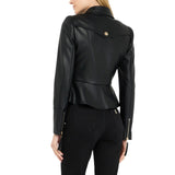 Giacca donna in tessuto spalmato