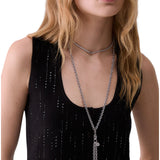 Gilet donna con strass