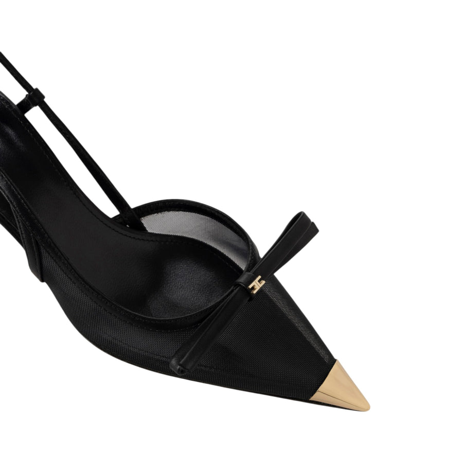 Slingback donna  in nappa e rete