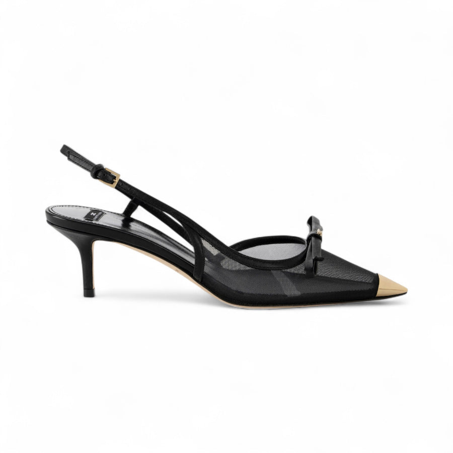 Slingback donna  in nappa e rete