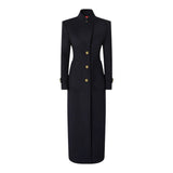 Cappotto Donna lungo in panno di misto lana
