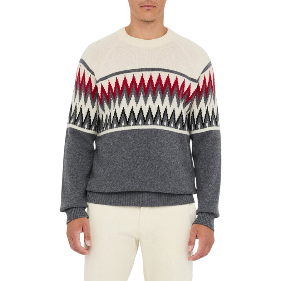 Maglia uomo in lana jacquard