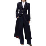 Cappotto Donna lungo in panno di misto lana