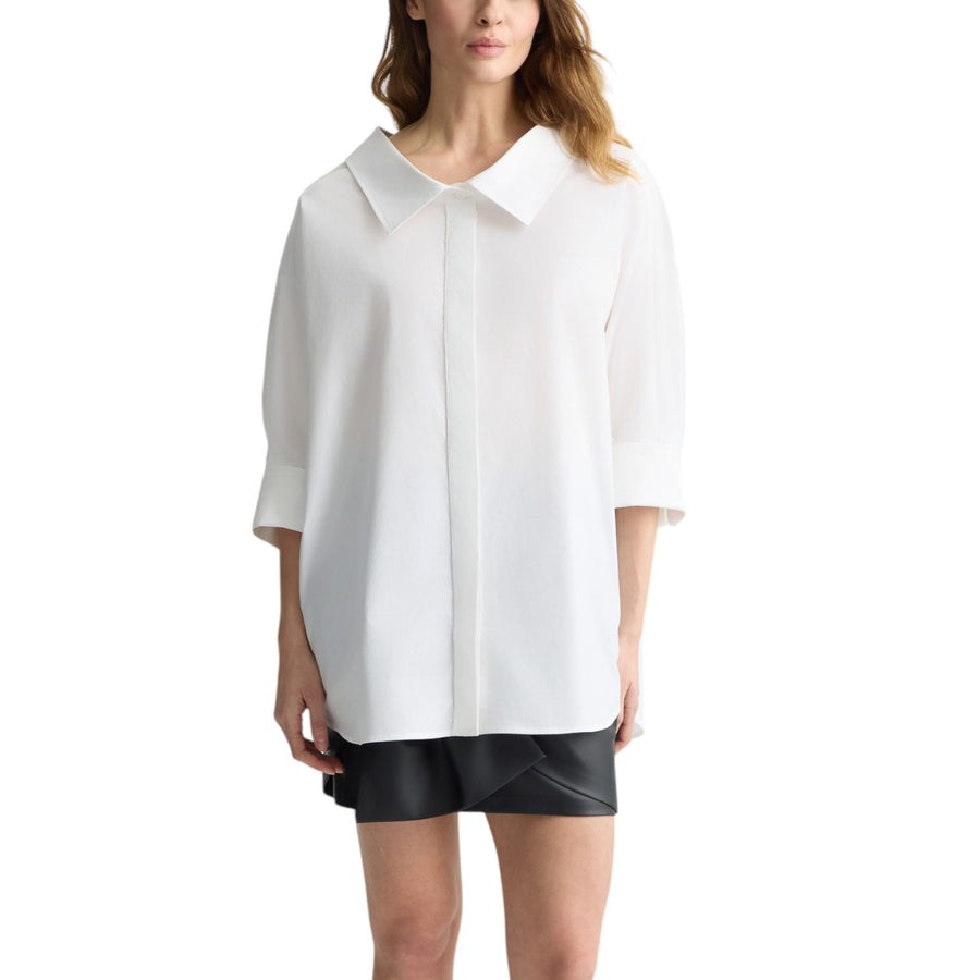 Camicia donna bianca in popeline