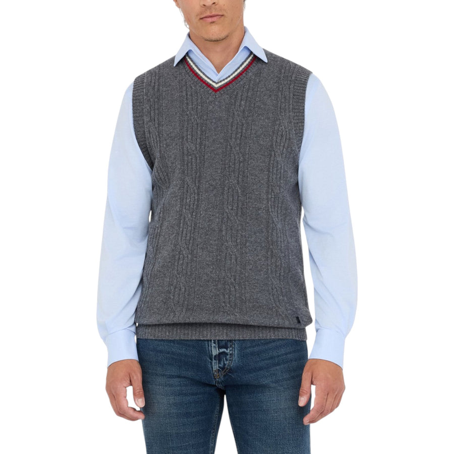 Gilet uomo in maglia di lana