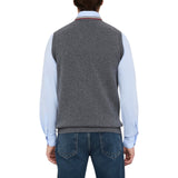 Gilet uomo in maglia di lana