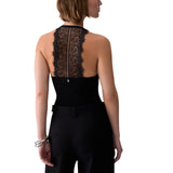 Body donna con inserto in pizzo
