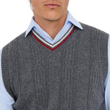 Gilet uomo in maglia di lana