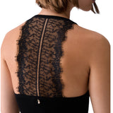 Body donna con inserto in pizzo