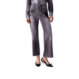 Pantaloni donna straight con stampa digitale