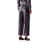 Pantaloni donna straight con stampa digitale