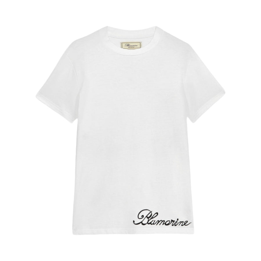 T-shirt con stampa e logo