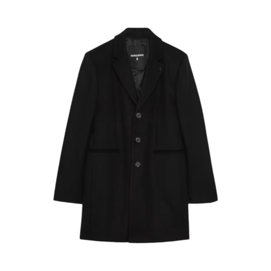 Cappotto uomo foderato in misto lana