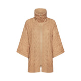 Cardigan donna a trecce in pura lana