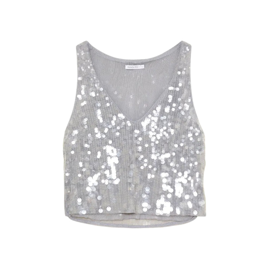 Top donna in paillettes