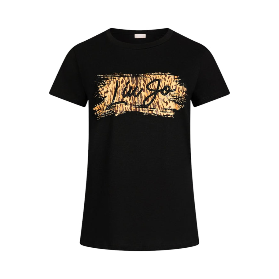 T-shirt donna con stampa animalier