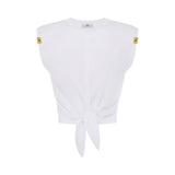 T-shirt donna in jersey con nodo