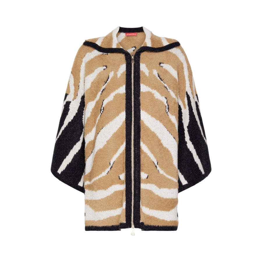 Maglia donna over animalier