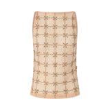 Top donna smanicato in tulle con cristalli