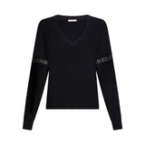 Maglia donna con applicazioni gioiello