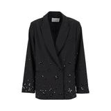 Giacca donna doppiopetto ricamata