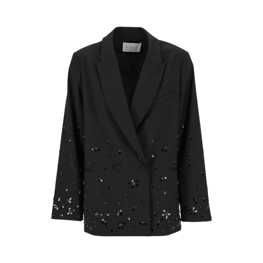 Giacca donna doppiopetto ricamata