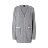 Cardigan donna lungo con scollo a V