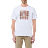 T-shirt uomo con stampa e logo Liu Jo