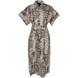 Abito donna chemisier midi beige